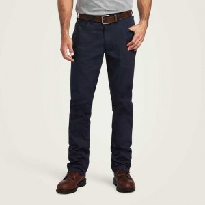 Ariat Rebar M4 Low Rise DuraStretch Made Tough Stackable Straight Leg Pant Navy | 786FVPOHI