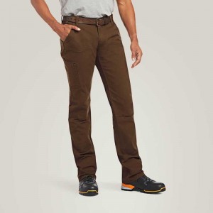 Ariat Rebar M4 Low Rise DuraStretch Made Tough Double Front Stackable Straight Leg Pant Wren | 352ZELFDG