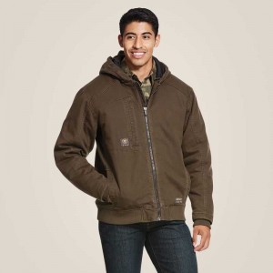 Ariat Rebar Washed DuraCanvas Insulated Jacket Wren | 962TXASKG