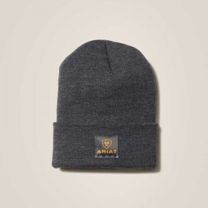 Ariat Rebar Watch Cap Grey | 162BAXSMT