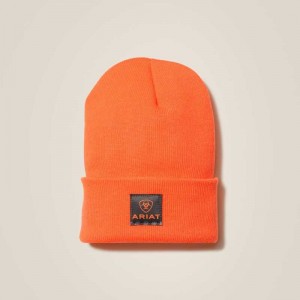 Ariat Rebar Watch Cap Orange | 042RLXMPN