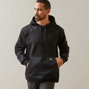 Ariat Rebar Workman DuraCanvas Hoodie Black / Black | 642STFCLR