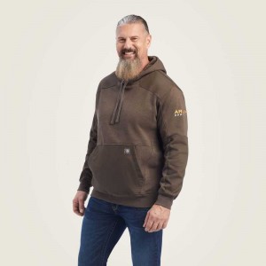 Ariat Rebar Workman DuraCanvas Hoodie Wren Heather | 014LZDBWQ