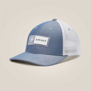 Ariat Rectangle Logo Patch Cap Light Blue | 024YCEVSD