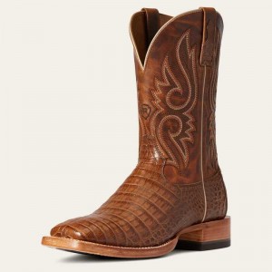 Ariat Relentless Denton Western Boot Beige | 179YUXJFD