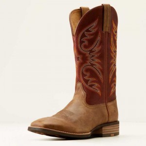 Ariat Ricochet Cowboy Boot Beige / Brown | 634VMKZBL