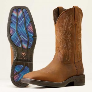 Ariat Ridgeback Cowboy Boot Brown | 794AORDUF