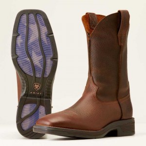 Ariat Ridgeback Rambler Cowboy Boot Brown | 248JBWZNT