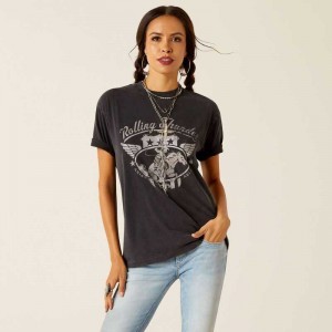 Ariat Rolling Thunder T-Shirt Black Wash | 483IRWUCA