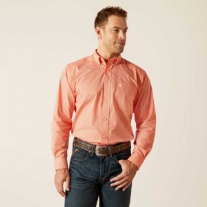 Ariat Rory Classic Fit Shirt Orange | 632EYDQMG