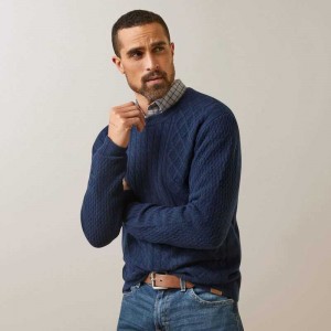 Ariat Ross Sweater Navy | 580MVWNTP