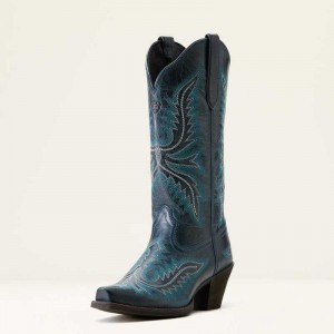 Ariat Round Up Collins Western Boot Blue | 537ICZLVM