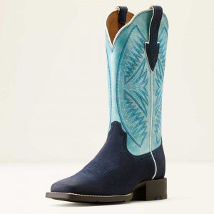 Ariat Round Up Ruidoso Western Boot Blue | 324DSIMYK