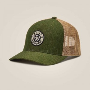 Ariat Round logo patch cap Green | 735BHLOTI