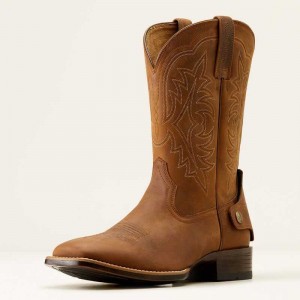 Ariat Ryden Ultra EZ Zip Cowboy Boot Brown | 896BTCWHJ