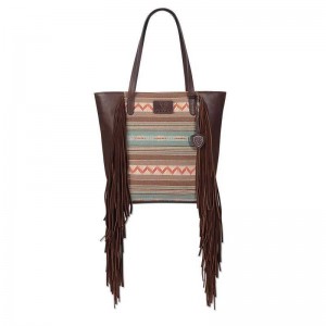 Ariat Serape Large Tote Bag Brown | 815DBONAX