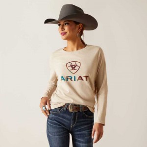 Ariat Serape Shield Tee Beige | 495VXYBSP