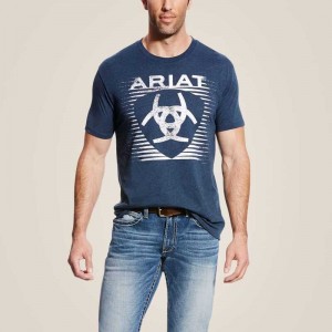 Ariat Shade Tee T-Shirt Navy | 251FGWNEX