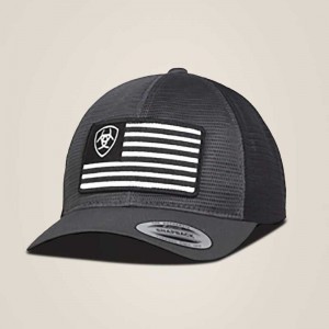 Ariat Shield flag mesh cap Grey | 648DJGQCP