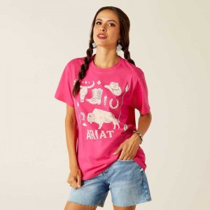 Ariat Sierra T-Shirt Pink | 384REFCHG