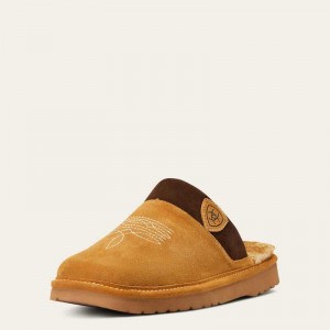 Ariat Silversmith Square Toe Slipper Brown | 305RTBXLS