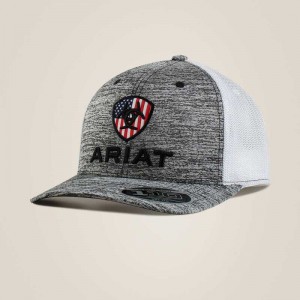 Ariat Simple Logo Mesh Cap Grey | 701KHTQUC