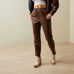 Ariat Small Town Jogger Pant Fondue Fudge | 418FYAXUM