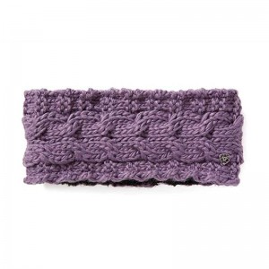 Ariat Snug Cable Headband Purple | 964KQCNWM