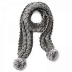 Ariat Snug Cable Scarf Grey | 412FKYXTR