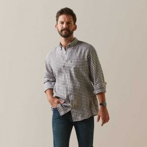 Ariat Sonoma Shirt Banyan Bark Check | 367HQMCOD