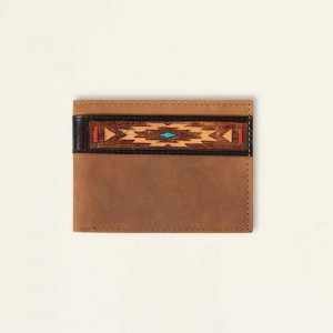 Ariat Southwest Bifold Wallet Black | 658IQFEGU