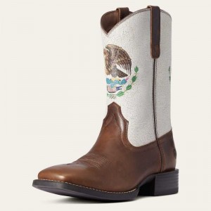 Ariat Sport Orgullo Mexicano Western Boot Chocolate | 580QNDTJF