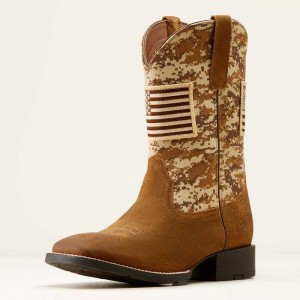 Ariat Sport Patriot Western Boot Beige | 302DASRYW