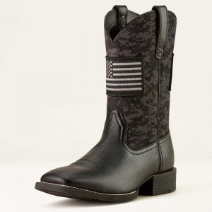 Ariat Sport Patriot Western Boot Black | 137OSDPWY