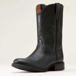 Ariat Sport Stratten Cowboy Boot Black | 193OPNGIW