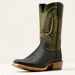 Ariat Stadtler Cowboy Boot Black / Light Green | 761WMAUBV