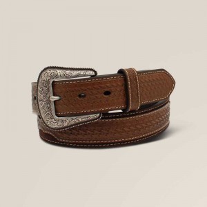 Ariat Sun Burst Medallion Belt Brown | 017WCHQOB