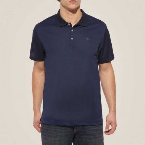 Ariat TEK Polo Navy | 635AWYLSG