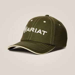 Ariat Team II Cap Olive Cream | 879DJGYVF