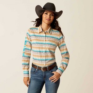 Ariat Team Kirby Stretch Shirt Fallon Serape Print | 075PQEMGD