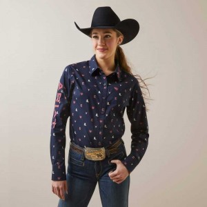 Ariat Team Kirby Stretch Shirt Western Love Print | 865PFLHSC