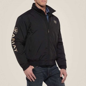 Ariat Team Logo Insulated Jacket Black | 739IZLPCW