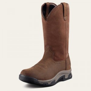 Ariat Terrain Pull On Waterproof Boot Brown | 508ZNBOYK