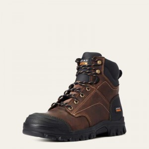 Ariat Treadfast 6' Work Boot Brown | 042IDEXRP