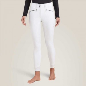 Ariat Tri Factor X Bellatrix Full Seat Breech White | 360WQAFCK