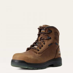 Ariat Turbo 6' H2O CSA Carbon Toe Work Boot Aged Bark | 148BEWPYR