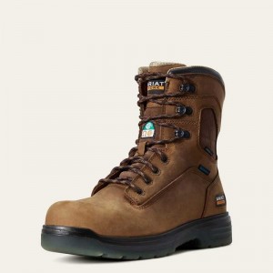 Ariat Turbo 8' CSA Waterproof Carbon Toe Work Boot Aged Bark | 875OGRVIL