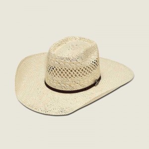 Ariat Twisted Weave Cowboy Hat Beige | 892UKLRBW