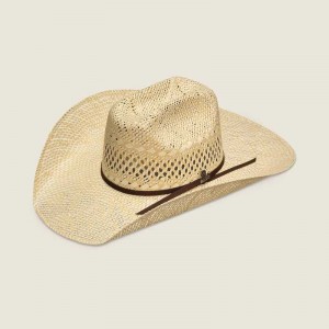 Ariat Twisted Weave Straw Cowboy Hat Beige | 835TBQLCD