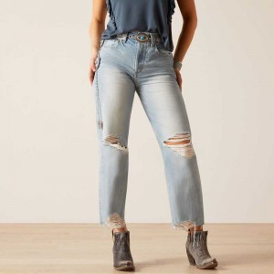 Ariat Ultra High Rise Tomboy Straight Jean Mykonos | 583AVGHOW